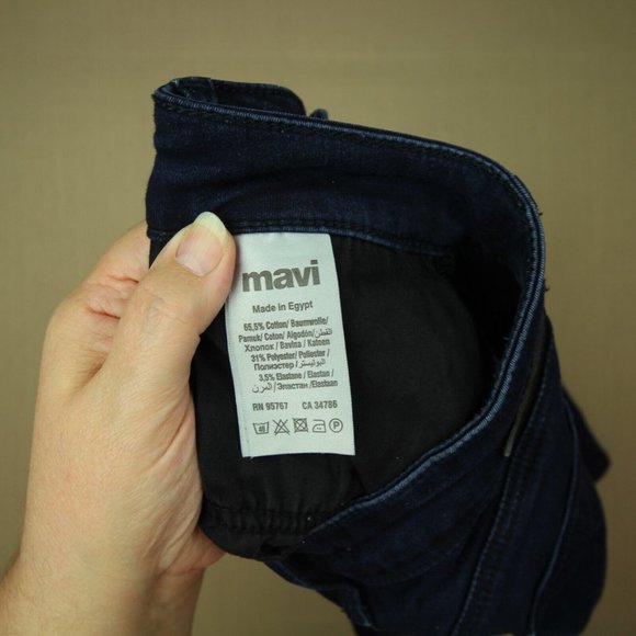 Mavi Alexa Skinny Jeans Women's Size 28 X 28 Low Rise Dark Wash Denim - Picture 9 of 11
